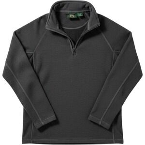 Stillwater Supply Co Mens Quarter Zip Fleece Pullover Charcoal‎ Gray Size M